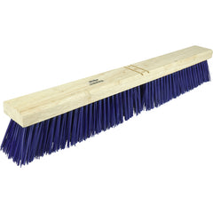 24″ Contractor Garage Broom, Stiff Blue Polypropylene Fill, Includes Brace - Industrial Tool & Supply