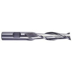 1 Dia. x 6-1/2 Overall Length 2-Flute Square End Cobalt SE End Mill-Round Shank-Center Cutting -Uncoated - Industrial Tool & Supply