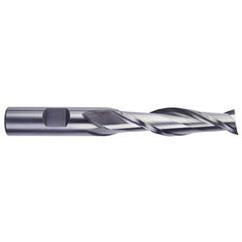 3/4 Dia. x 5-1/4 Overall Length 2-Flute Square End Cobalt SE End Mill-Round Shank-Center Cutting -Uncoated - Industrial Tool & Supply