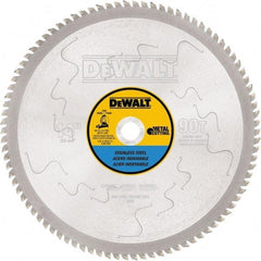 DeWALT - 14" Diam, 1" Arbor Hole Diam, 90 Tooth Wet & Dry Cut Saw Blade - Carbide-Tipped, Standard Round Arbor - Industrial Tool & Supply