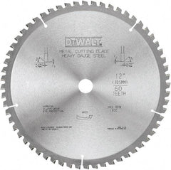 DeWALT - 12" Diam, 1" Arbor Hole Diam, 60 Tooth Wet & Dry Cut Saw Blade - Carbide-Tipped, Standard Round Arbor - Industrial Tool & Supply