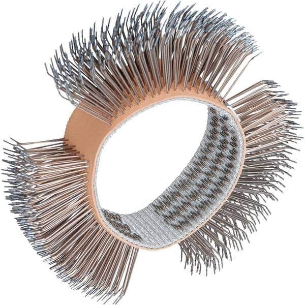 Dynabrade - 4" OD, Bent Filament Wheel Brush - 3/4" Face Width - Industrial Tool & Supply