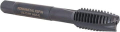 Kennametal - 1/2-13, 3 Flute, Oxide Finish, Vanadium High Speed Steel Spiral Point Tap - Plug Chamfer, Right Hand Thread, 3-3/8" OAL, 23.9mm Thread Length, 9.32mm Shank Diam, Series GOtap - Exact Industrial Supply