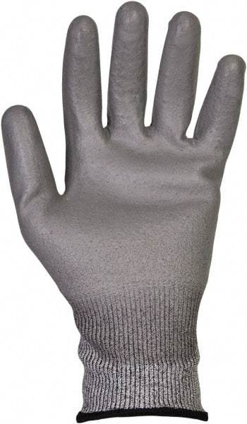 Jackson Safety - Size XL (10), ANSI Cut Lvl 3, Polyurethane Coated Dyneema/Lycra Cut Resistant Gloves - 9.84" Long, Palm & Knuckles Coated, Knit Wrist, Gray, Paired - Industrial Tool & Supply