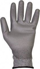 Jackson Safety - Size XL (10), ANSI Cut Lvl 3, Polyurethane Coated Dyneema/Lycra Cut Resistant Gloves - 9.84" Long, Palm & Knuckles Coated, Knit Wrist, Gray, Paired - Industrial Tool & Supply