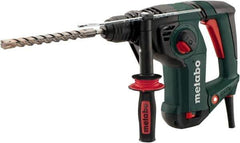 Metabo - 120 Volt 1-1/4" SDS Plus Chuck Electric Hammer Drill - 0 to 4,470 BPM, 0 to 1,150 RPM, Reversible - Industrial Tool & Supply