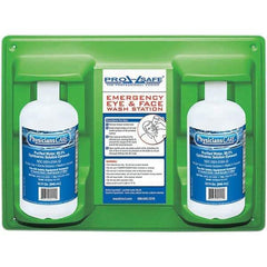 PRO-SAFE - 32 oz, Disposable Eyewash Double Station - Approved by FDA - Industrial Tool & Supply