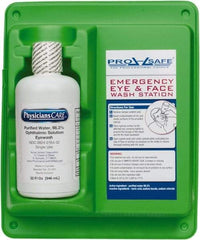 PRO-SAFE - 32 oz, Disposable Eyewash Single Station - Approved by FDA - Industrial Tool & Supply