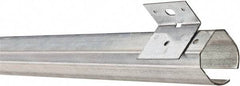 National Mfg. - 10 Ft Long, 600 Lb Capacity, Straight Boxrail - Galvanized - Industrial Tool & Supply