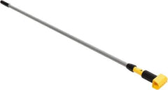 Rubbermaid - 60" Standard Aluminum Clamp Jaw Mop Handle - 5" Mop Head Band, Plastic Connector, Use with Wet Mops - Industrial Tool & Supply