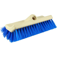 10″ Bi-Level Scrub Brush, Stiff Crimped Polypropylene Fill - Industrial Tool & Supply