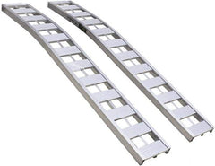 Erickson Manufacturing - 90" Long x 12" Wide, 3,000 Lb Capacity, Arched Truck Ramp - Aluminum, For All Vehicles - Industrial Tool & Supply