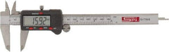 SPI - 0 to 150mm Range, 0.01mm Resolution, Electronic Caliper - Stainless Steel with 40mm Stainless Steel Jaws, 0.001" Accuracy - Industrial Tool & Supply