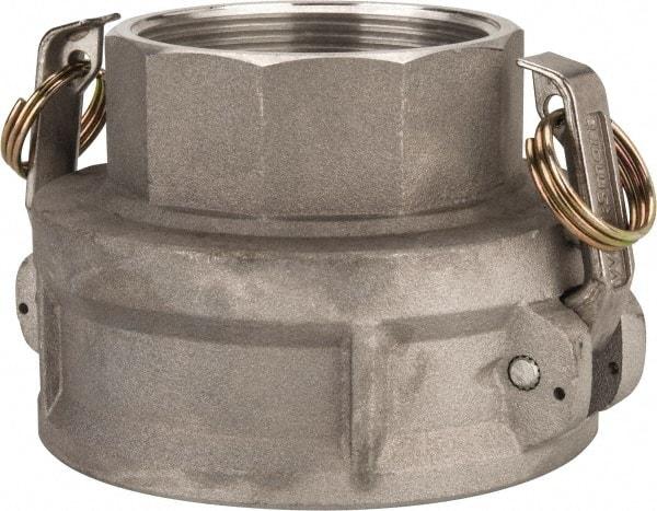 Value Collection - 4" Aluminum Cam & Groove Suction & Discharge Hose Female Coupler Female NPT Thread - Part D, 3" Thread, 400 Max psi - Industrial Tool & Supply