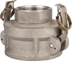 Value Collection - 3" Aluminum Cam & Groove Suction & Discharge Hose Female Coupler Female NPT Thread - Part D, 2" Thread, 500 Max psi - Industrial Tool & Supply