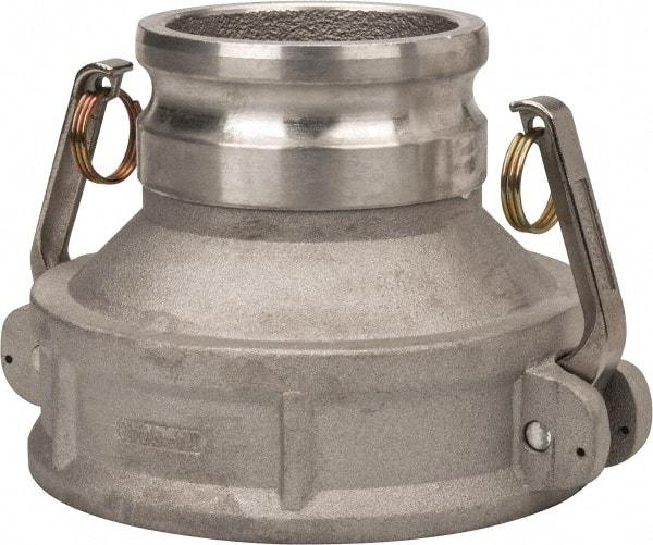 Value Collection - 6" Aluminum Cam & Groove Suction & Discharge Hose Female Coupler Male Adapter - 4" Thread, 300 Max psi - Industrial Tool & Supply
