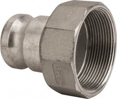 Value Collection - 2" Aluminum Cam & Groove Suction & Discharge Hose Male Adapter Female NPT Thread - Part A, 3" Thread, 1,000 Max psi - Industrial Tool & Supply
