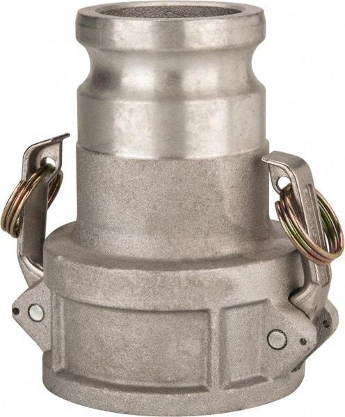 Value Collection - 3" Aluminum Cam & Groove Suction & Discharge Hose Female Coupler Male Adapter - 2-1/2" Thread, 600 Max psi - Industrial Tool & Supply