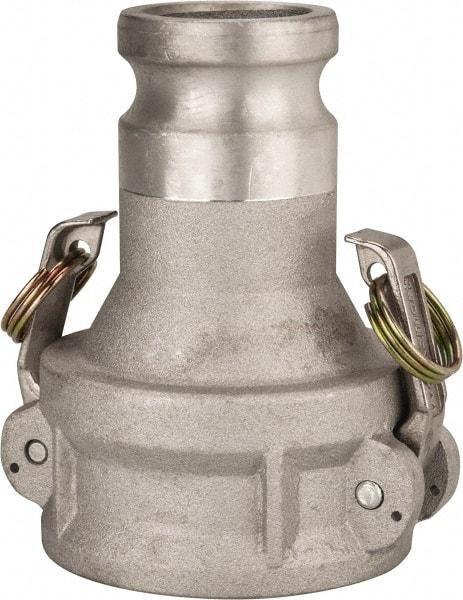 Value Collection - 3" Aluminum Cam & Groove Suction & Discharge Hose Female Coupler Male Adapter - 2" Thread, 500 Max psi - Industrial Tool & Supply