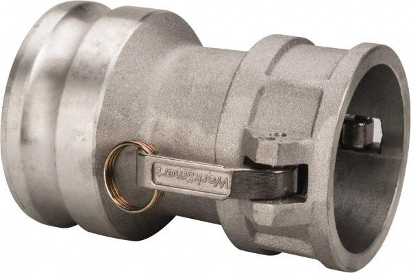 Value Collection - 3" Aluminum Cam & Groove Suction & Discharge Hose Female Coupler Male Adapter - 4" Thread, 500 Max psi - Industrial Tool & Supply