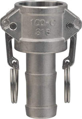 Value Collection - 3" Aluminum Cam & Groove Suction & Discharge Hose Female Coupler Hose Shank - Part C, 500 Max psi - Industrial Tool & Supply