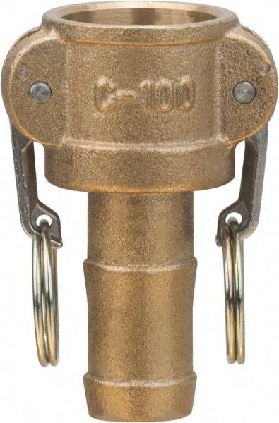 Value Collection - 2" Brass Cam & Groove Suction & Discharge Hose Female Coupler Hose Shank - Part C, 1,000 Max psi - Industrial Tool & Supply