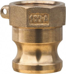 Value Collection - 3" Brass Cam & Groove Suction & Discharge Hose Male Adapter Female NPT Thread - Part A, 3" Thread, 500 Max psi - Industrial Tool & Supply
