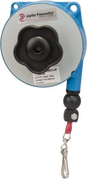 PRO-SOURCE - 4.4 Lb Load Capacity, 5-1/4' Travel Distance, Tool Balancer - Steel Cable, Aluminum Housing - Industrial Tool & Supply