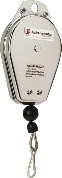 PRO-SOURCE - 6.67 Lb Load Capacity, 4.59' Travel Distance, Tool Balancer - Steel Cable, Steel Housing, Locking Mechanism - Industrial Tool & Supply