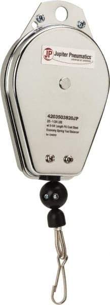 PRO-SOURCE - 1.75 Lb Load Capacity, 4.59' Travel Distance, Tool Balancer - Steel Cable, Steel Housing, Locking Mechanism - Industrial Tool & Supply