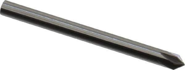 Keo - 1/8" Head Diam, 1/8" Shank Diam, 6 Flute 82° Solid Carbide Countersink - Bright Finish, 1-1/2" OAL, Single End - Industrial Tool & Supply