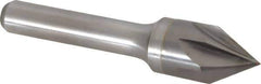 Keo - 5/8" Head Diam, 3/8" Shank Diam, 6 Flute 60° Solid Carbide Countersink - Bright Finish, 2-3/4" OAL, Single End - Industrial Tool & Supply