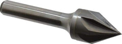 Keo - 3/4" Head Diam, 3/8" Shank Diam, 6 Flute 60° Solid Carbide Countersink - Bright Finish, 2-3/4" OAL, Single End - Industrial Tool & Supply
