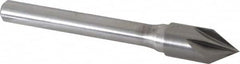 Keo - 3/8" Head Diam, 1/4" Shank Diam, 6 Flute 60° Solid Carbide Countersink - Industrial Tool & Supply