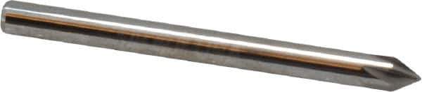 Keo - 1/8" Head Diam, 1/8" Shank Diam, 6 Flute 60° Solid Carbide Countersink - Bright Finish, 1-1/2" OAL, Single End - Industrial Tool & Supply