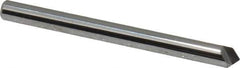 Keo - 1/8" Head Diam, 1/8" Shank Diam, 1 Flute 90° Solid Carbide Countersink - Bright Finish, 1-1/2" OAL, Single End - Industrial Tool & Supply