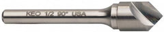 Keo - 1-1/4" Head Diam, 3/4" Shank Diam, 1 Flute 100° Solid Carbide Countersink - Industrial Tool & Supply