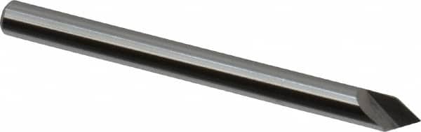 Keo - 1/8" Head Diam, 1/8" Shank Diam, 1 Flute 60° Solid Carbide Countersink - Industrial Tool & Supply