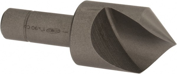 Keo - 1" Head Diam, 1/2" Shank Diam, 1 Flute 90° Cobalt Countersink - Industrial Tool & Supply