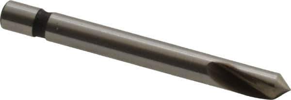 Keo - 1/8" Head Diam, 1/8" Shank Diam, 1 Flute 82° Cobalt Countersink - Bright Finish, 1-1/4" OAL, Single End - Industrial Tool & Supply