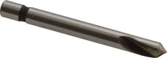 Keo - 1/8" Head Diam, 1/8" Shank Diam, 1 Flute 82° Cobalt Countersink - Bright Finish, 1-1/4" OAL, Single End - Industrial Tool & Supply