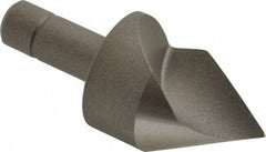Keo - 1-1/4" Head Diam, 1/2" Shank Diam, 1 Flute 60° Cobalt Countersink - Bright Finish, 3" OAL, Single End - Industrial Tool & Supply
