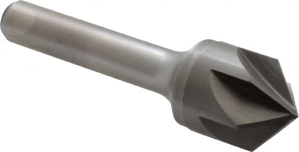 Keo - 3/4" Head Diam, 3/8" Shank Diam, 6 Flute 100° Solid Carbide Countersink - Industrial Tool & Supply