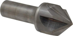 Keo - 1-1/4" Head Diam, 3/4" Shank Diam, 6 Flute 90° Solid Carbide Countersink - Bright Finish, 3-1/4" OAL, Single End - Industrial Tool & Supply