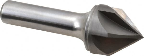 Keo - 1" Head Diam, 1/2" Shank Diam, 6 Flute 82° Solid Carbide Countersink - Industrial Tool & Supply