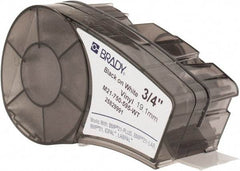 Brady - 252" Long, Black on White Vinyl Label Tape - For BMP21 Plus Portable Label Printer, LABPAL Handheld Label Maker, IDPAL Handheld Label Maker - Industrial Tool & Supply