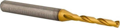 Kennametal - 1/8" 140° Solid Carbide Jobber Drill - Multilayer TiAlN Finish, Right Hand Cut, Spiral Flute, Whistle Notch Shank - Industrial Tool & Supply