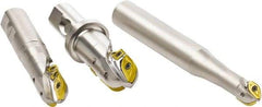 Seco - 32mm Cut Diam, 27.99mm Max Depth of Cut, 32mm Shank Diam, 5.118" OAL, Indexable Ball Nose End Mill - Straight Shank, R218.20 Toolholder, 218.20 160 Insert - Industrial Tool & Supply