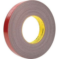 3M - 54.8m x 24mm x 12.1 mil Red Polyethylene Cloth Duct Tape - Industrial Tool & Supply