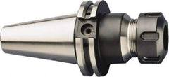 HAIMER - 0.5mm to 10mm Capacity, 6.3" Projection, CAT50 Taper Shank, ER16 Collet Chuck - 0.0001" TIR, Through-Spindle - Exact Industrial Supply